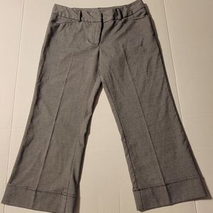 💚Tempted Capris Size 7 Black And‎ White Check Pattern Cuffed Hem